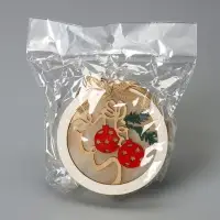 Ёлочная игрушка &laquo;Шар с веткой&raquo;, 10&times;10&times;2 см, от батареек, свечение тёплое белое