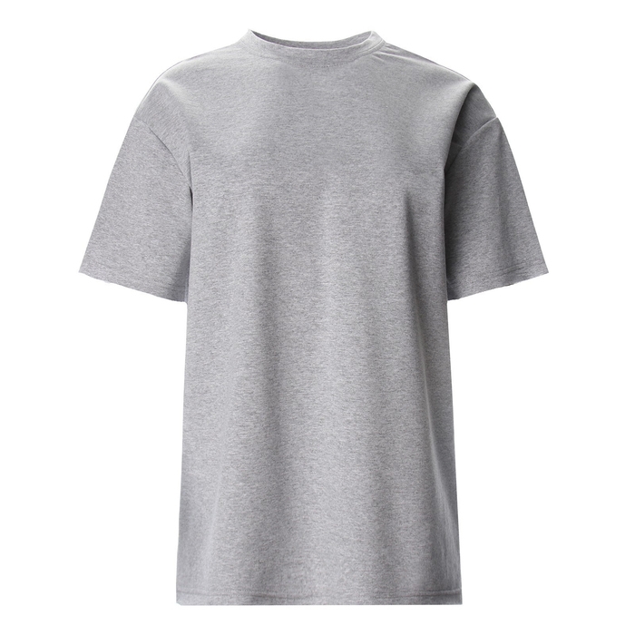 Футболка женская MINAKU OVERSIZE FIT: цвет светло-серый, р-р 44