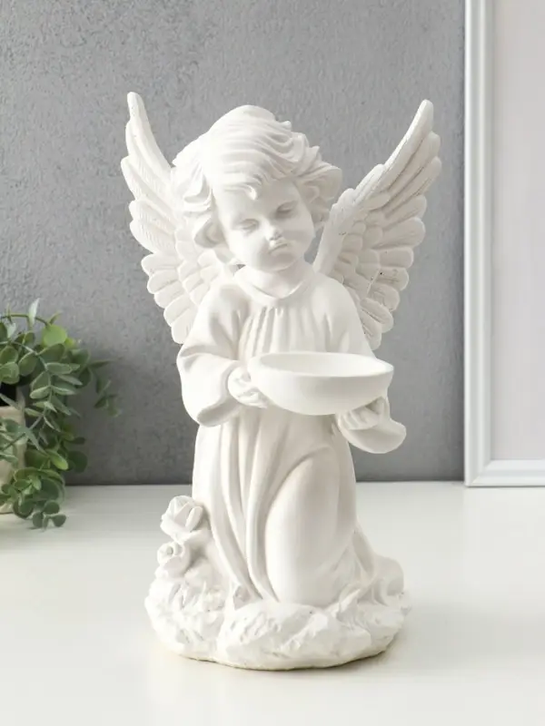 Статуэтка "Ангелочек сидячий с чашей" 33х21х17,5 см