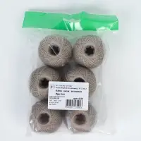 Нитки вязальные "Ирис" 150м/25г 100% мерсеризованный хлопок Набор 6шт (6601)