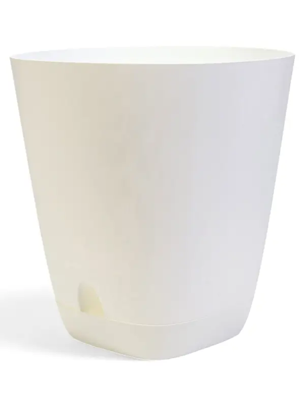 Кашпо с прикорневым поливом 28 л D-37см, H-38см Белый  Кашпо с прикорневым поливом 28 л D-37см, H-38см Белый "Гранд"