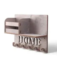 Ключница настенная HOME, 5 крючков, 24&times;18&times;7.5