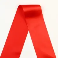 Лента на выпускной «Выпускник», атлас красный 3D
