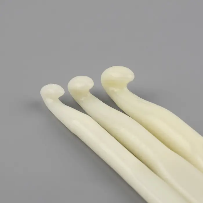 Набор крючков для вязания, d=7/8/9 мм, 14 см, 3 шт., белый