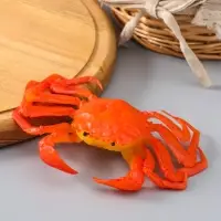 Муляж "Краб" 11х15 см, оранжево-красный