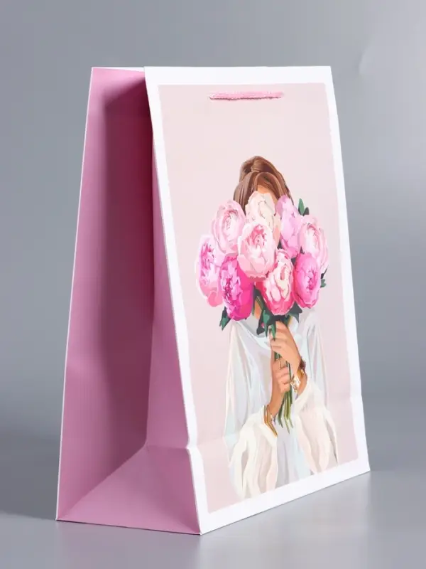 Пакет подарочный "Момент для себя" ламинированный 26 х 12 х 32 см