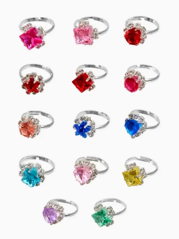 Кольцо &laquo;Выбражулька. Льдинки&raquo;, МИКС в серебре, безразмерное