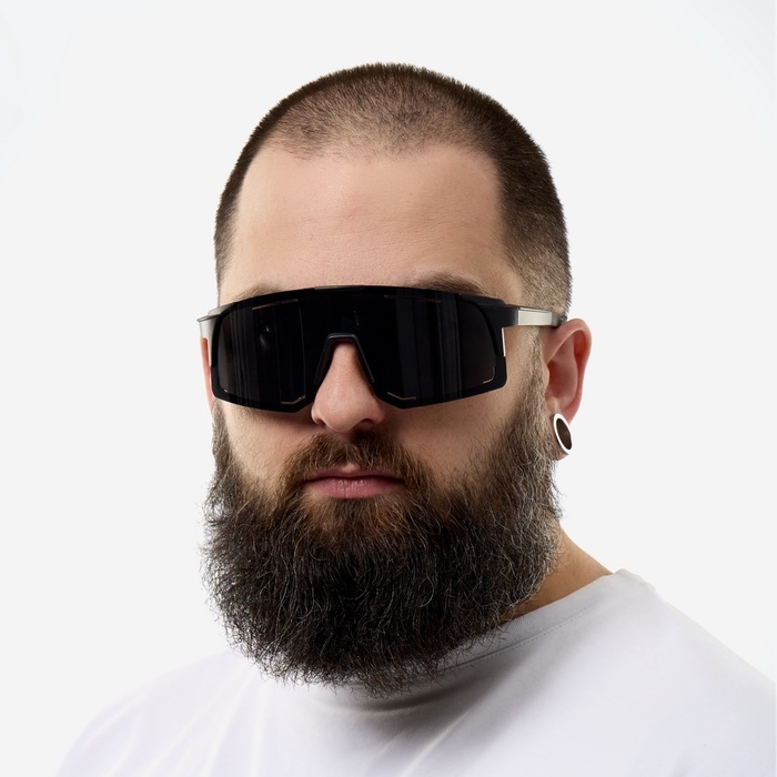 Очки солнечные спортивные велосипедные, uv 400, 15 х 12.3 см, черные Очки солнечные спортивные велосипедные, uv 400, 15 х 12.3 см, черные