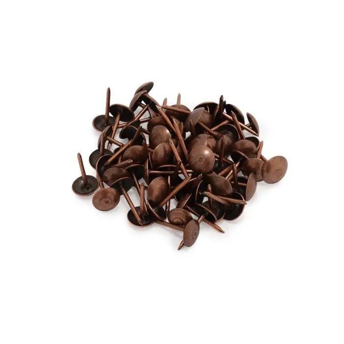 Гвозди ТУНДРА, декоративные, обивочные, 8&times;15 мм, медь, 500 шт.