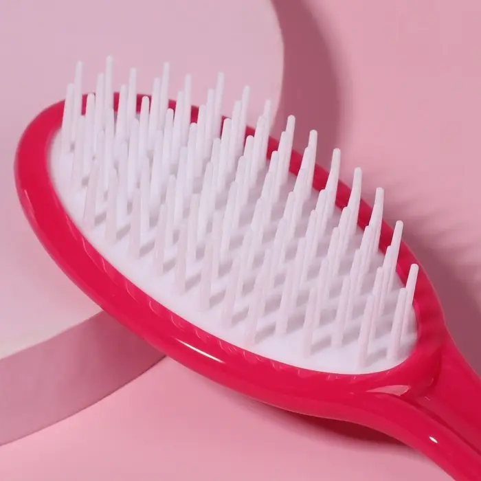 Расчёска массажная, 5×15 (±1) см, розовая
