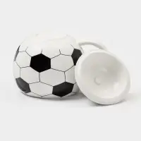 Кружка &laquo;Футбольный мяч&raquo;, 420 мл, 14&times;10&times;13 см, керамика, белая