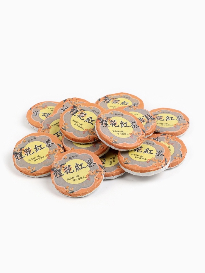 Китайский чёрный чай, с османтусом, 100 г