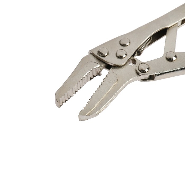 Зажим ручной ТУНДРА, удлиненный плоский захват, с фиксатором, 105 мм Зажим ручной ТУНДРА, удлиненный плоский захват, с фиксатором, 105 мм