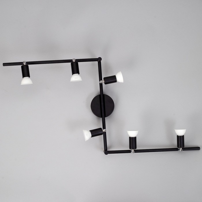 Спот Спот "Дарни" 6хGU10 35Вт черный 102х15 см