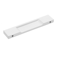 Ручка торцевая CAPPIO RP101WH, м/о 96 мм, цвет белый, 4 шт.