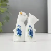 Фигурка керамика &laquo;2 киски неженки&raquo;, 7.5&times;6 см