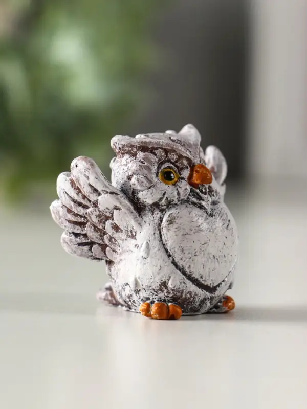Фигурка полистоун &laquo;Филин с сердечком-пузиком&raquo;, 4&times;4.1&times;3 см, МИКС