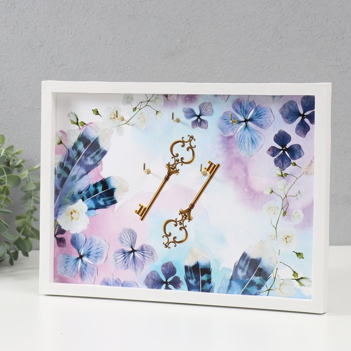 Ключница открытая Ключница открытая "Цветочный бриз" 5 крючков, 23х32 см