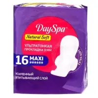 Прокладки Day Spa Natural макси, софт, 16 шт.