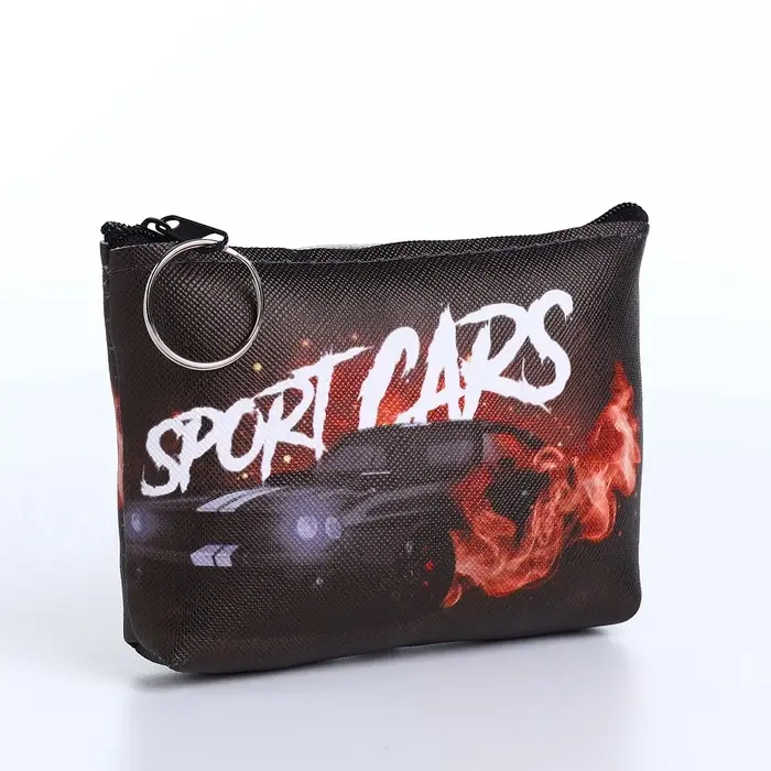 Кошелёк детский &laquo;Гонки&raquo;, для мальчика, монетница, на молнии, МИКС