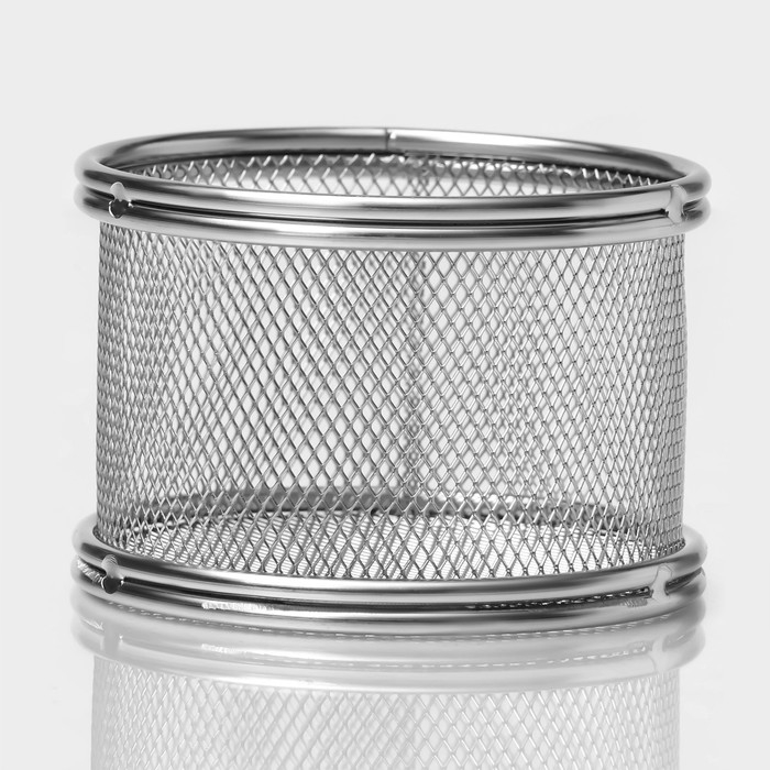Корзинка для картофеля фри Доляна «Лонгфилд», d=9 см, h=6 см, цвет серебристый Корзинка для картофеля фри Доляна «Лонгфилд», d=9 см, h=6 см, цвет серебристый