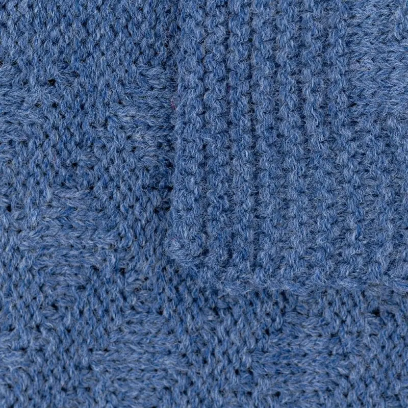 Плед Snippet, синий меланж (джинс) Плед Snippet, синий меланж (джинс)