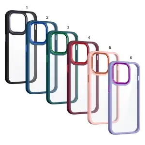 Чехол для iPhone 14 Pro цветной бампер