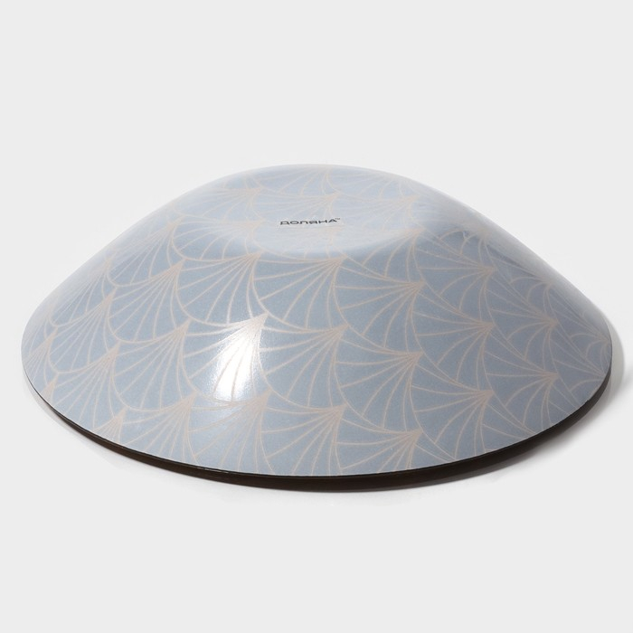 Набор тарелок стеклянных Доляна «Золотое перо», 19 предметов: 6 десертных тарелок, 6 обеденных тарелок, 6 мисок, салатник Набор тарелок стеклянных Доляна «Золотое перо», 19 предметов: 6 десертных тарелок, 6 обеденных тарелок, 6 мисок, салатник