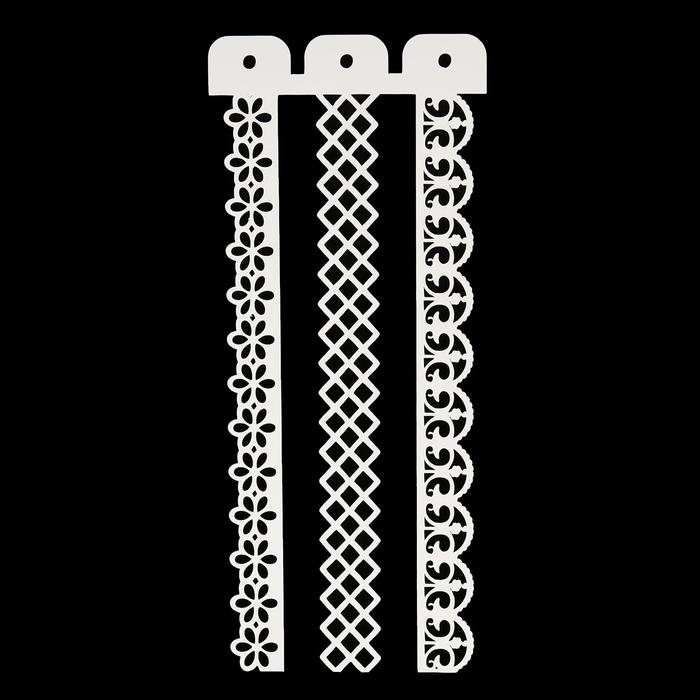 Трафарет пластик Трафарет пластик "Бордюр. Узоры" 10х23 см