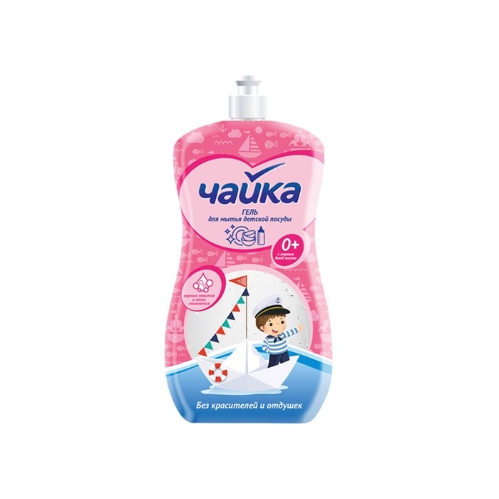 Гель для мытья посуды, Чайка, Гель для мытья посуды, Чайка, "Для детской посуды", 500 мл