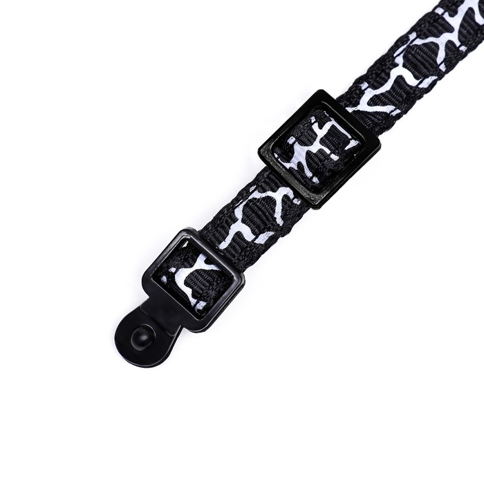 Ошейник кошачий Ошейник кошачий "Жираф", 30 х 1 см, чёрный