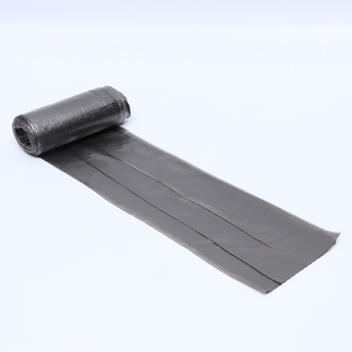 Мешки для мусора в рулоне  Мешки для мусора в рулоне "UpakLand" 30 л,черные, ПНД,толщина 5 мкм, 50 шт