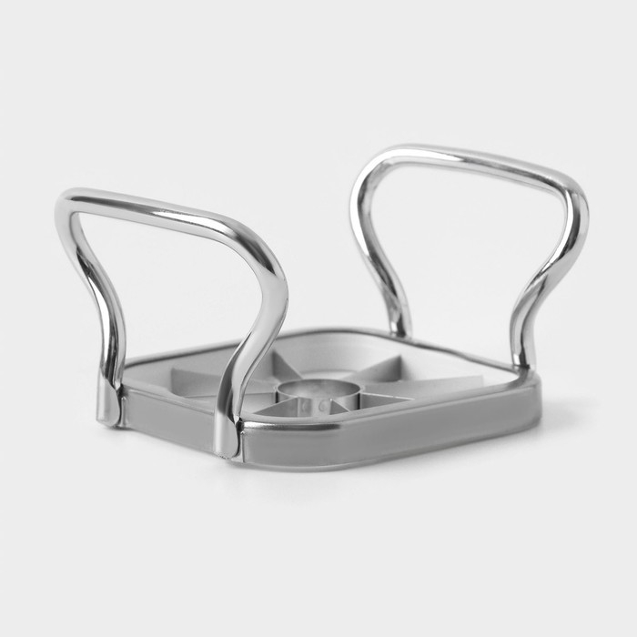 Овощерезка Доляна Steel, 3 насадки, нержавеющая сталь, цвет белый Овощерезка Доляна Steel, 3 насадки, нержавеющая сталь, цвет белый