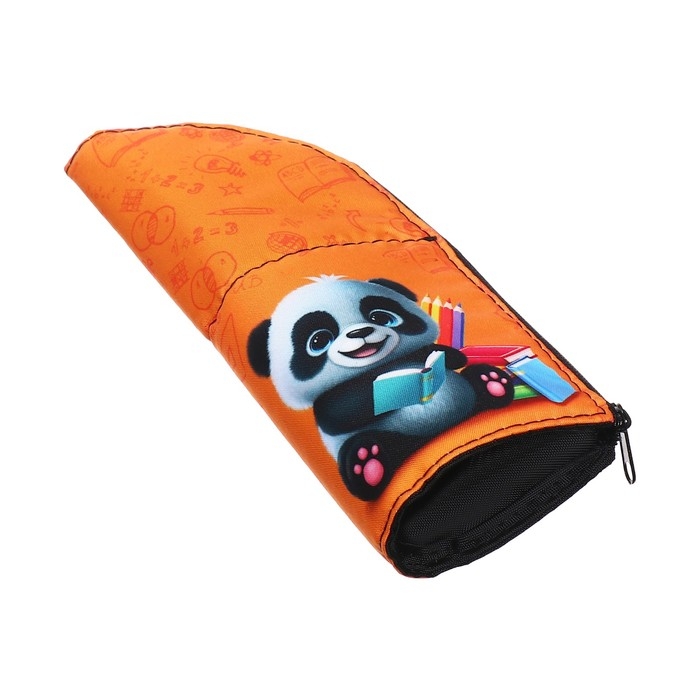 Пенал тубус-подставка, 85 х 210 х 65 мм, мягкий, тканевый, Calligrata, ПМО 12-20 Пенал тубус-подставка, 85 х 210 х 65 мм, мягкий, тканевый, Calligrata, ПМО 12-20 "Панда"