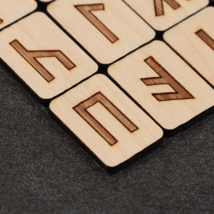 Набор Набор "Славянские руны", дерево, 18 рун