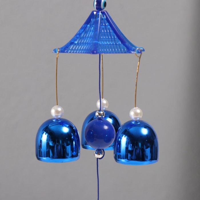 Музыка ветра металл от сглаза Музыка ветра металл от сглаза "Рука Фатимы" 3 колокольчика 45 см