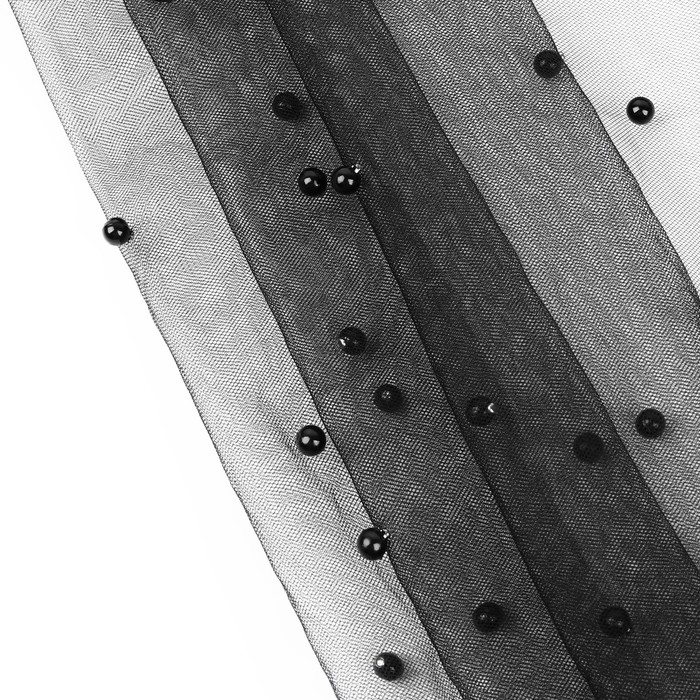 Сетка с бусинами, 150 см, 1 ± 0,2 м, цвет чёрный Сетка с бусинами, 150 см, 1 ± 0,2 м, цвет чёрный