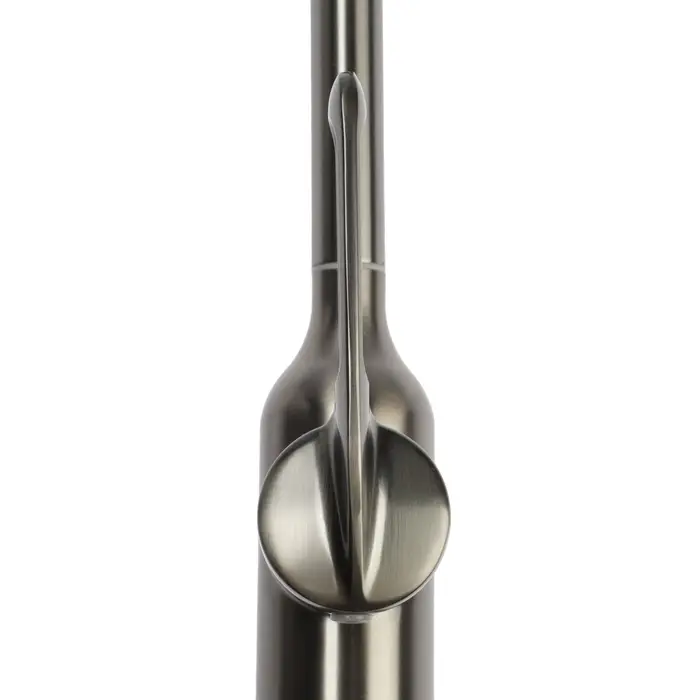 Смеситель для кухни ZEIN Z3742, &laquo;капелька&raquo;, однорычажный, высота излива 26 см, графит