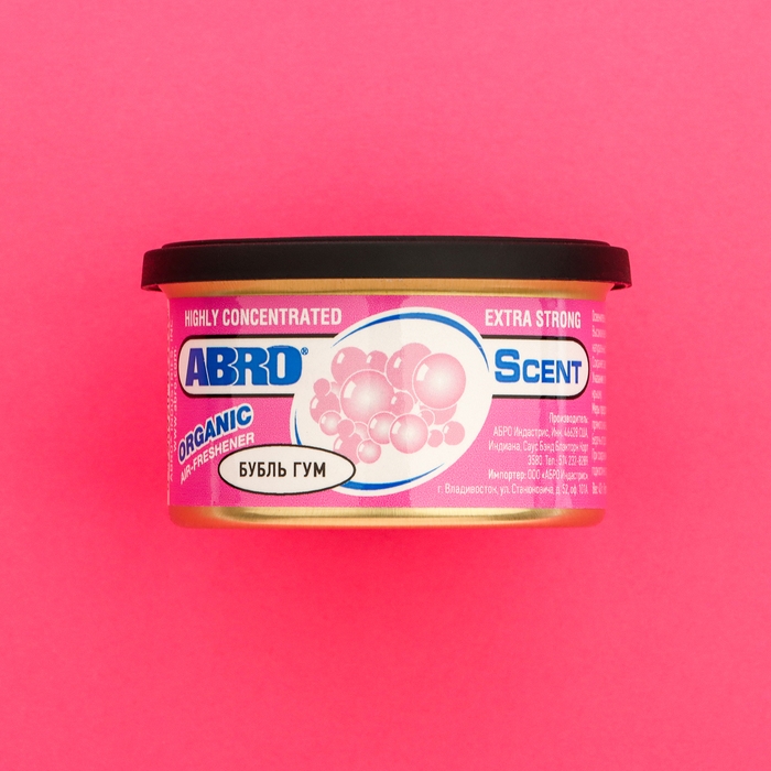 Ароматизатор Abro Organic «Бубль гум» Ароматизатор Abro Organic «Бубль гум»