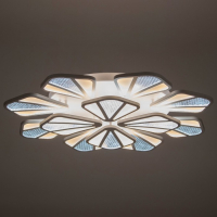 Люстра с ПДУ "Валенсия" 12xLED 288Вт 3000-6000К диммер, белый 90х90х12 см BayerLux