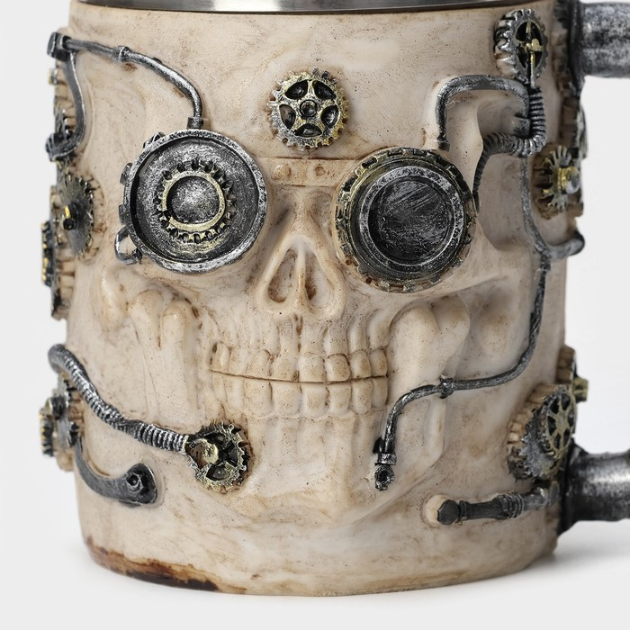 Кружка «Череп», 400 мл, цвет бежевый Кружка «Череп», 400 мл, цвет бежевый