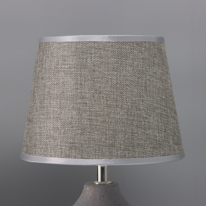 Лампа настольная Лампа настольная "Какао" 1х40Вт Е14 серый 20х20х34см