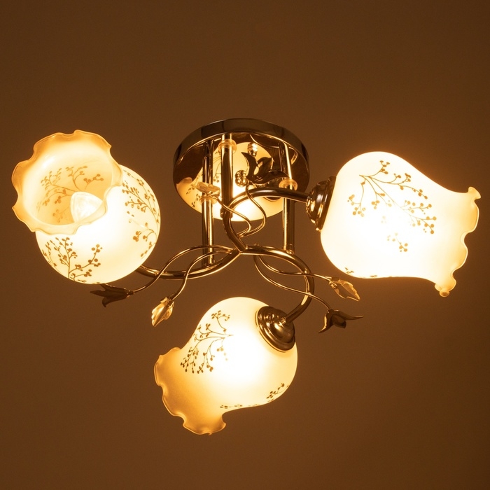 Люстра Люстра "Дикс" 3х40Вт Е27 Хром МОДЕЛЬ: 2612366