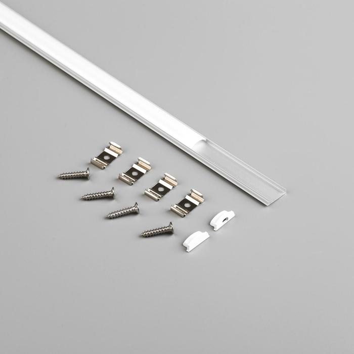 Накладной профиль General для светодиодной ленты, 2 м, 17.5 × 6 мм, матовый рассеиватель, аксессуары Накладной профиль General для светодиодной ленты, 2 м, 17.5 × 6 мм, матовый рассеиватель, аксессуары