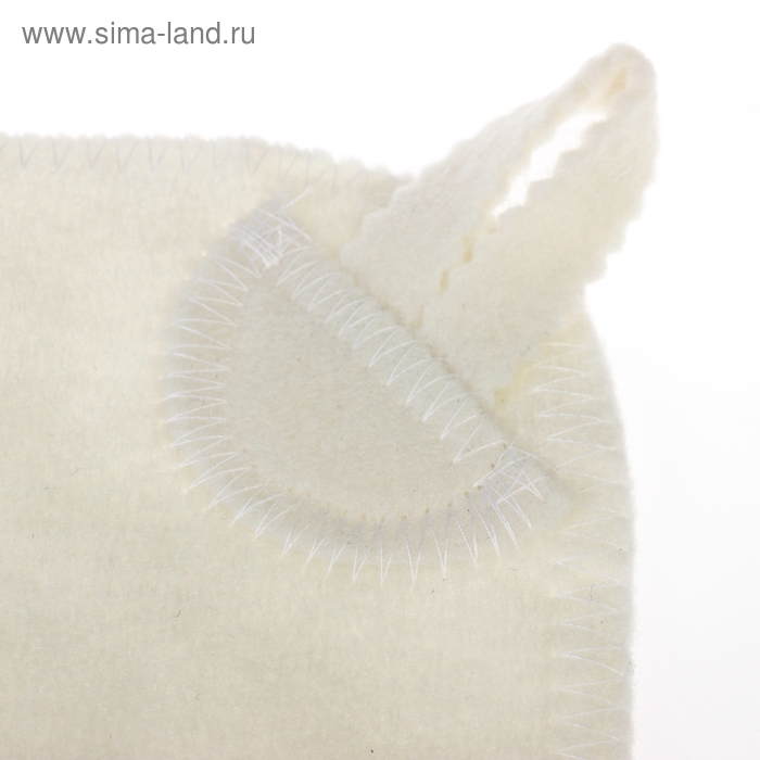 Набор банный "Мужской" портфель 5 предметов, белый, с вышивкой