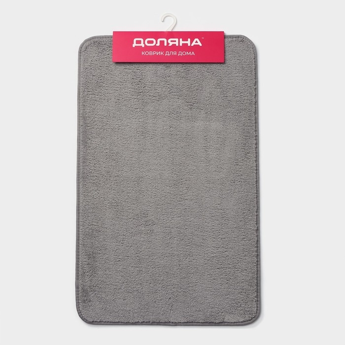 Коврик для дома Доляна &laquo;Софт&raquo;, 50&times;80 см, цвет серый