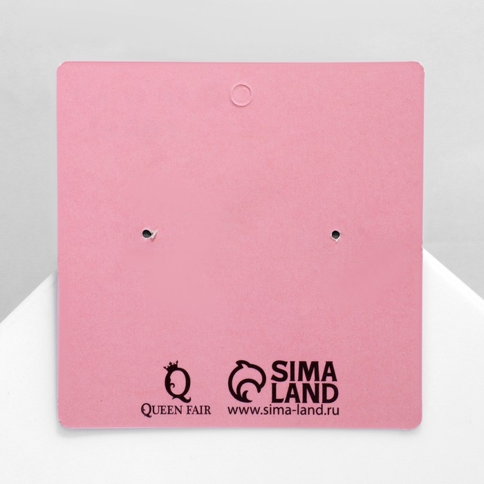 Серьги акрил Shut up, сердце, цвет бело-голубой Серьги акрил Shut up, сердце, цвет бело-голубой