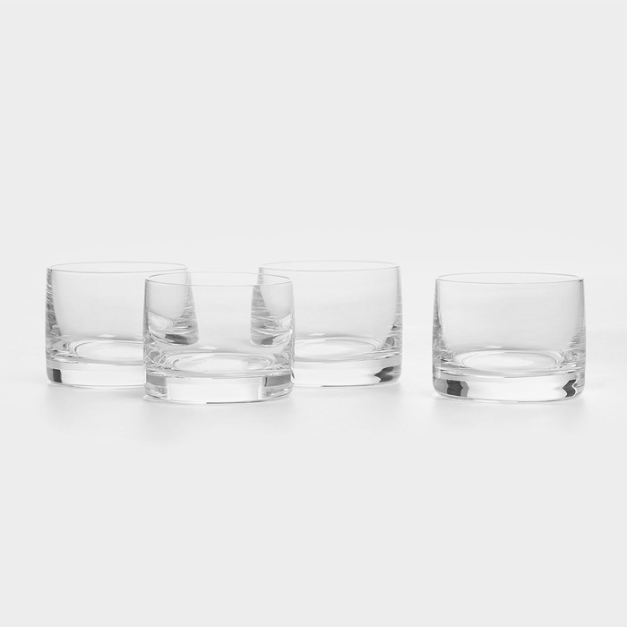 Набор стеклянных стаканов для виски «Идеал», 110 мл, 4 шт Набор стеклянных стаканов для виски «Идеал», 110 мл, 4 шт