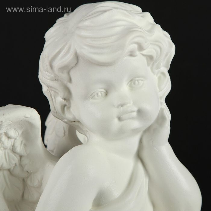 Светящаяся фигура  Светящаяся фигура "Ангел сидя на колонне" 17х51х16см