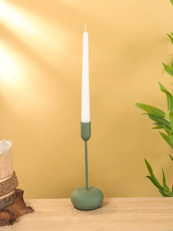 Подсвечник на 1 свечу текстурный  Подсвечник на 1 свечу текстурный "Болотный" 8х8х20 см